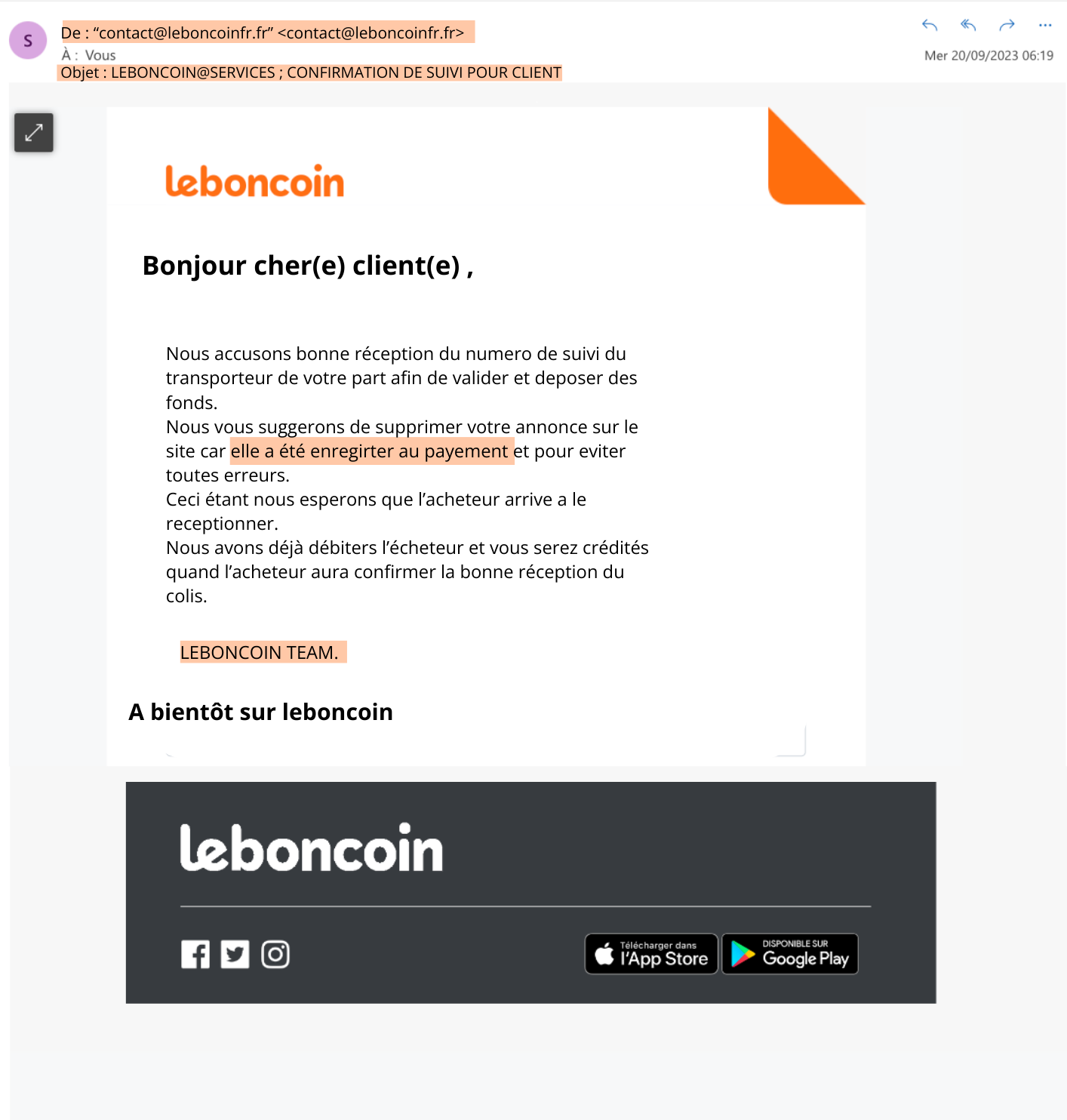 Comment remarquer un comportement suspect ? Leboncoin Centre d