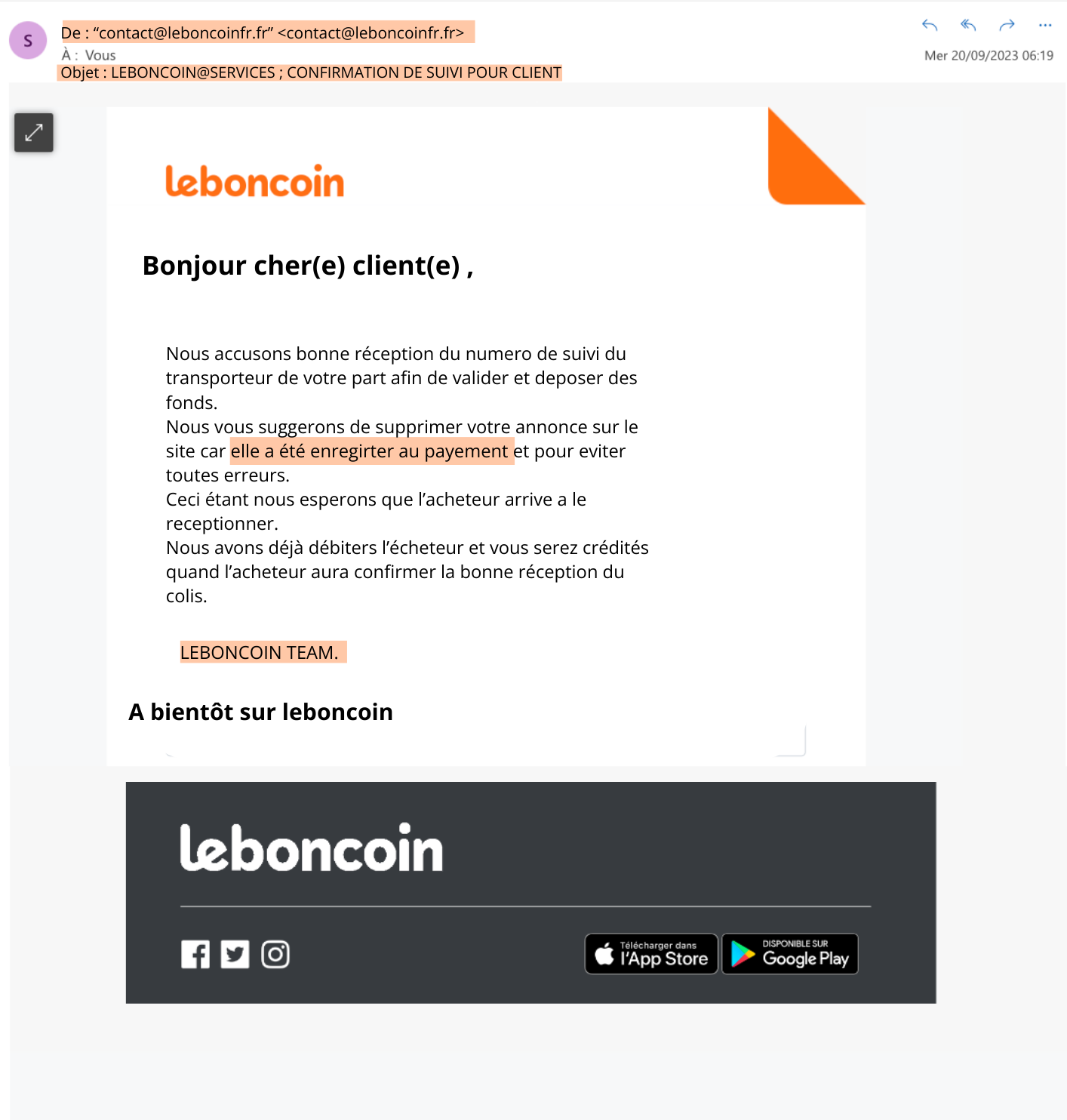 Expéditeur  “contact@leboncoinfr.fr” contact@leboncoinfr.fr.png