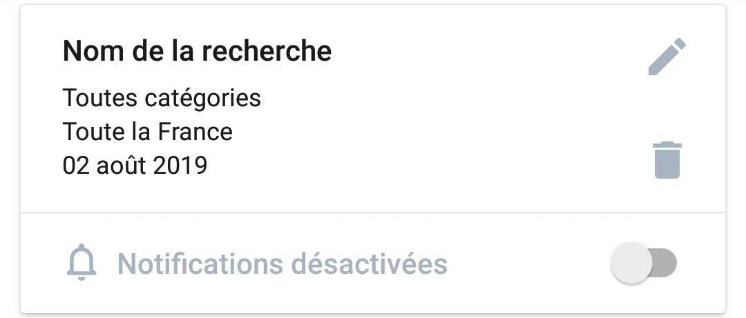 desactiver notification recherche leboncoin android