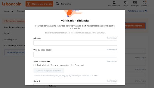 verification identite leboncoin