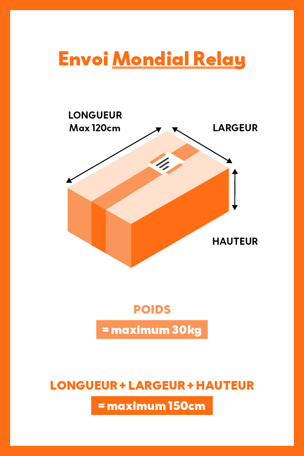 Dimensions et poids des colis